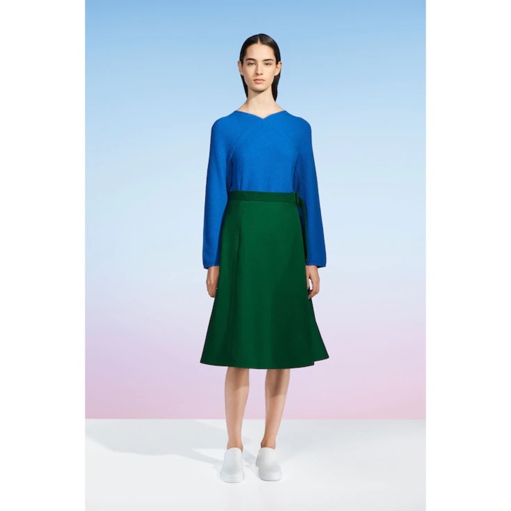 Uniqlo U Black Belted Utility Wrap Skirt